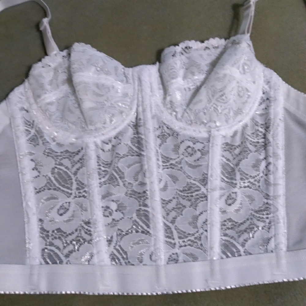 Lace corset bra